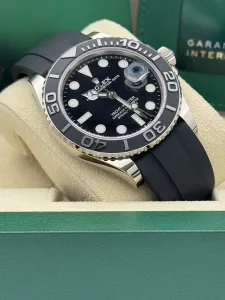 Rolex Yacht-Master 42 White Gold Oysterflex Bracelet Black Ceramic Bezel 226659 2021