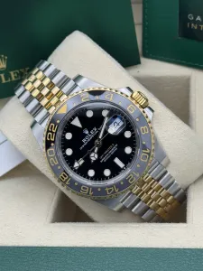 Rolex GMT-Master II 40mm Stainless Steel & Yellow Gold jubilee bracelet 126713GRNR 2023