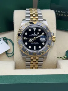 Rolex GMT-Master II 40mm Stainless Steel & Yellow Gold jubilee bracelet 126713GRNR 2023