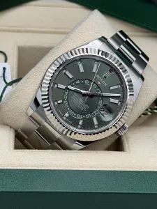 Rolex Sky-Dweller 42mm Stainless Steel & White Gold Oyster Bracelet Mint Green Dial Ref. 336934 (2025, Unworn)