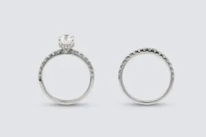 9ct White Gold Diamond Engagement Ring & Wedding Band Set 1.85ct