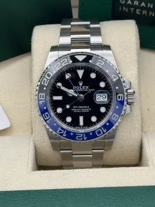 Rolex GMT-Master II 40mm Stainless Steel Oyster Bracelet 126710BLNR 2022