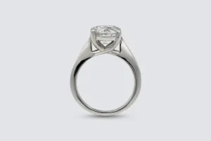 Platinum Diamond Solitaire Ring 3.58ct