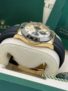 Rolex Daytona 40mm Yellow Gold Oysterflex 116518LN 2021