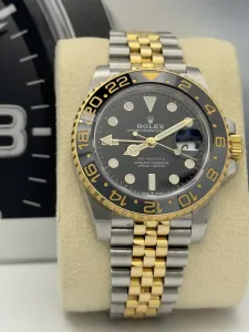 Rolex GMT-Master II 40mm Stainless Steel & Yellow Gold jubilee bracelet 126713GRNR 2023