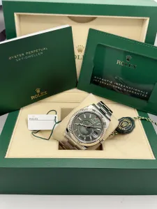 Rolex Sky-Dweller 42mm Stainless Steel & White Gold Oyster Bracelet Mint Green Dial Ref. 336934 (2025, Unworn)