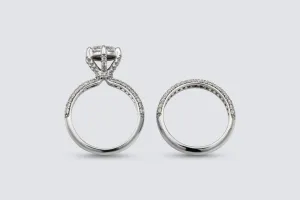 9ct White Gold Diamond Engagement Ring & Wedding Band Set 2.00ct