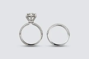 9ct White Gold Diamond Engagement Ring & Wedding Band Set 2.00ct