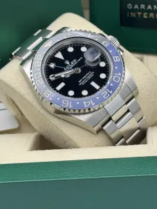 Rolex GMT-Master II 40mm Stainless Steel Oyster Bracelet 126710BLNR 2022
