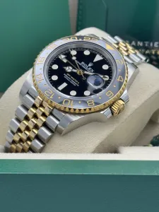 Rolex GMT-Master II 40mm Stainless Steel & Yellow Gold jubilee bracelet 126713GRNR 2023