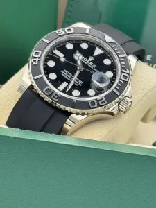 Rolex Yacht-Master 42 White Gold Oysterflex Bracelet Black Ceramic Bezel 226659 2021